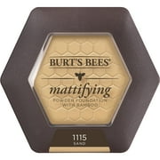 Burts Bees 100% Natural Origin Mattifying Powder Foundation, Sand, 0.3 Ounce